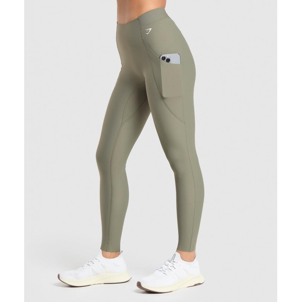 

База леггинсов GYMSHARK Raw Cut, зеленая B8A9T ECH1