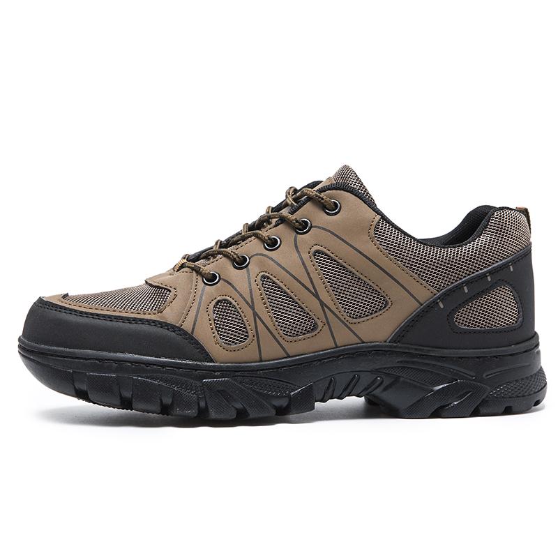 Men s warm waterproof high-top outdoor hiking casual shoes multi-color fashion sports hiking shoes 40 коричневый