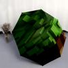 Minecraft, Block Automatic Opening and Closing Umbrella, Compact Travel Umbrella, Lightweight and Portable, Suitable for Beach Commuting Bus