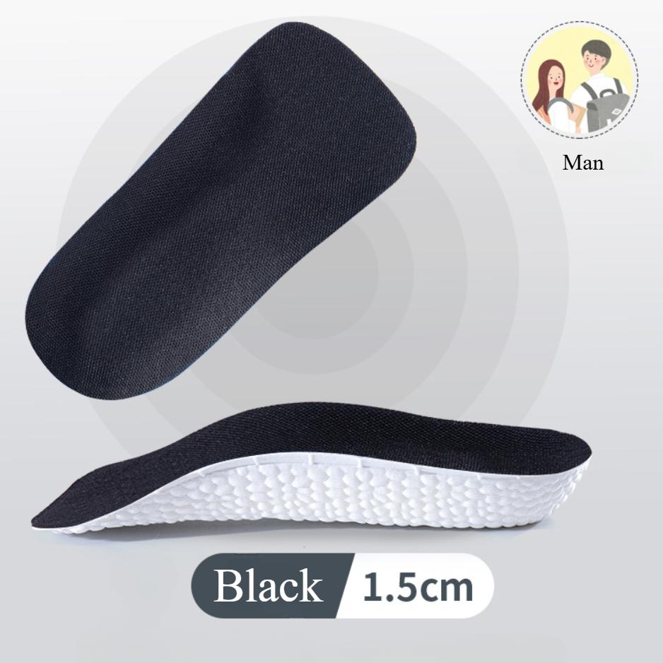 

Стельки для увеличения роста Мужские Женские Обувь Плоскостопие Поддержка свода стопы Ортопедические стельки Кроссовки Подъем пятки Контурная посадка Подкладки для обуви man1.5 чёрный