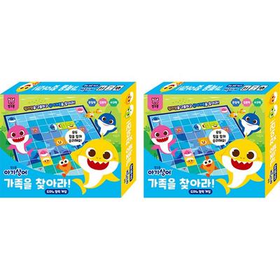 Inuri Pinkfong Find Baby Shark Family Domino Cooperative Game IN2870 2p, μικτά χρώματα, δημοφιλή κορεάτικα παιχνίδια