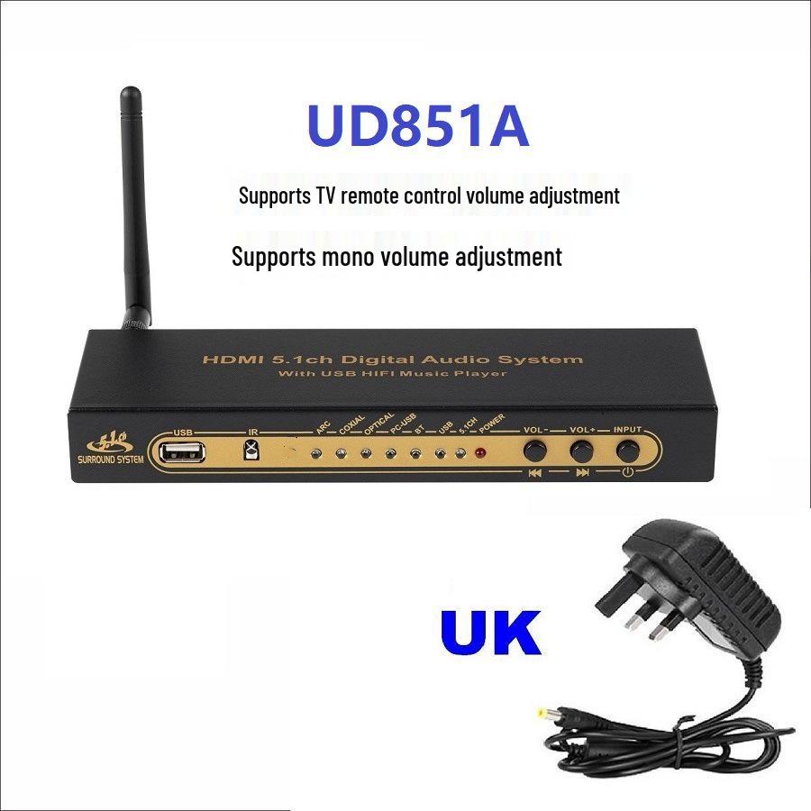 Decodor Audio DTS Dolby AC3 5.1 Canale DAC cu Conectivitate Bluetooth, HDMI, USB