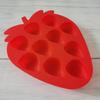 Strawberry Ice Cube Tray Strawberry Silicone Moulds For Chocolate Candy Cake Cupcake Soap Baking Jello Cookie Wax Crayon Melts