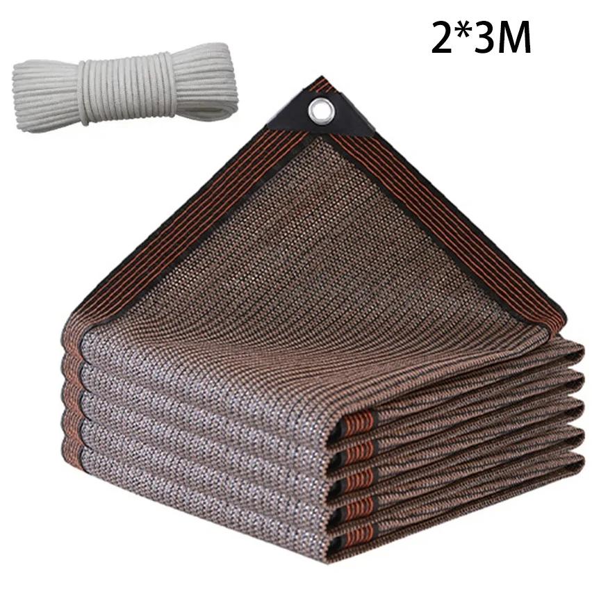 

Тентовая ткань, солнцезащитная сетка, тент для террасы, сетка для солнцезащитного козырька, проклеенный край с люверсом, навес для растений, парус, уличная пергола, навес для автомобиля, сад 2*3M темные хаки