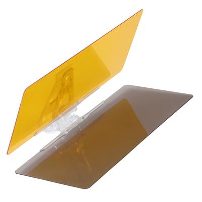 2 in 1 Blendschutz Sonnenblende Tag Nacht Duale Nutzung Schwarz Gelb Drehbar UV-Beständig Universal