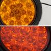 High Brightness 16LED Tail Light Round Indicator Light 12-24V Fog Lamp Brake Light for Truck Car RV Trailer