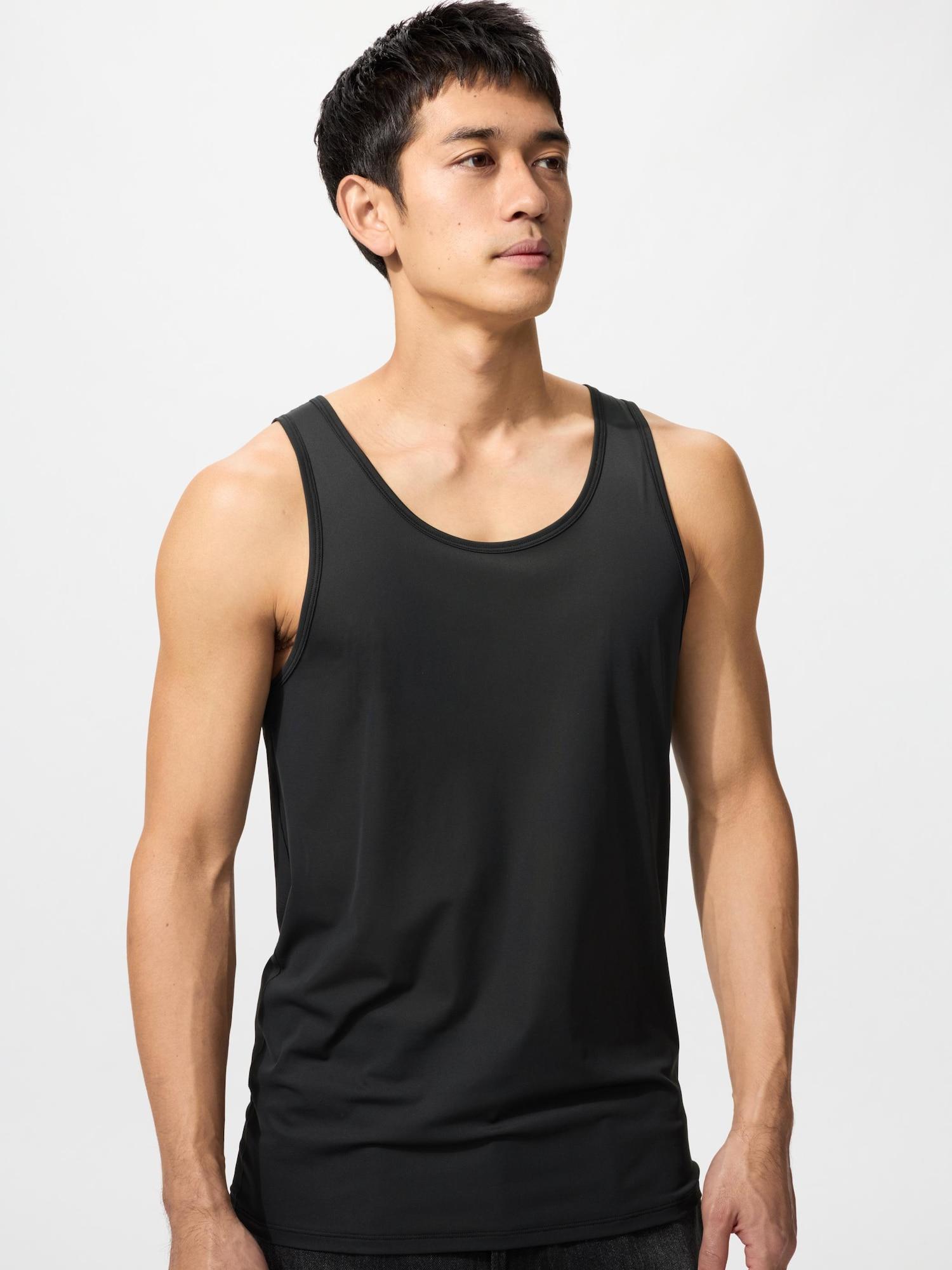 Топ-майка Uniqlo Airism Mesh 09 BLACK/MEN 4XL