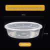 JINGRX Disposable Round Food Containers with Lids