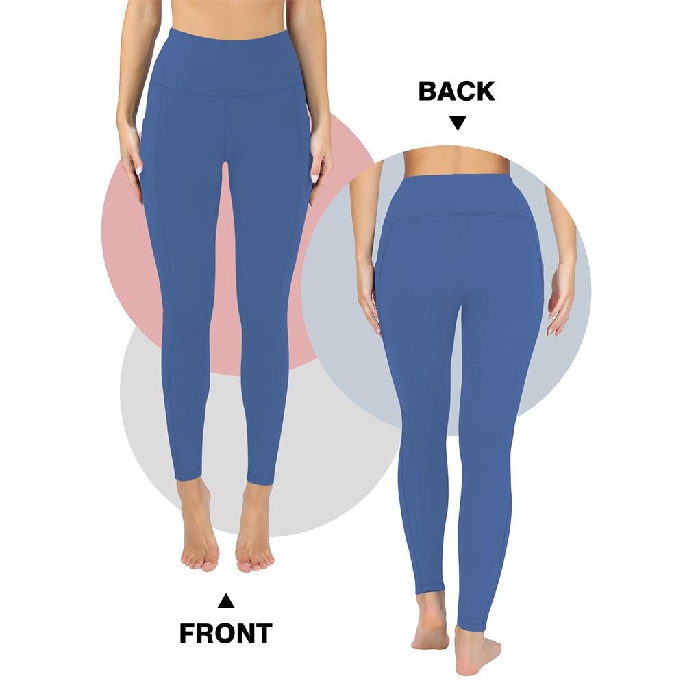 Taschen-Hüfthose Yoga-Hose Leopardenmuster Frühling/Herbst Milchseide 9-Zoll-Hose Nackt-Gefühl Yoga-Basisschicht-Hose