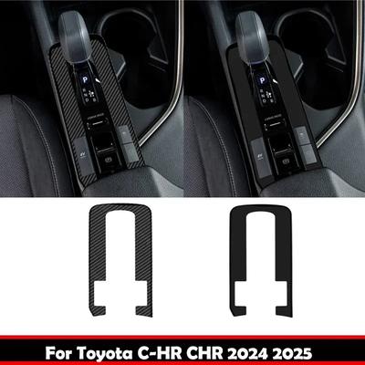 LHD Für Toyota CHR C-HR 2024 2025 Innenraumzubehör ABS Karbonfaser Mittelkonsole Schaltgetriebe Schalthebel Panel Abdeckungsaufkleber