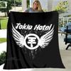 Dětská přikrývka s potiskem kapely Tokio Hotel Dětská Hřejivá přikrývka Flanel Měkká útulná deka Rozkládací pohovka Deka Cestovní deka Dárek k narozeninám