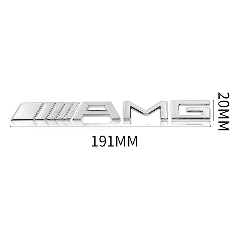 Car Sticker Metal Car 3d Rear Letter Emblem Trunk Sticker for Mercedes benz AMG W204 W203 W205 W124 W221 W213 W212 C E S GLE CLC
