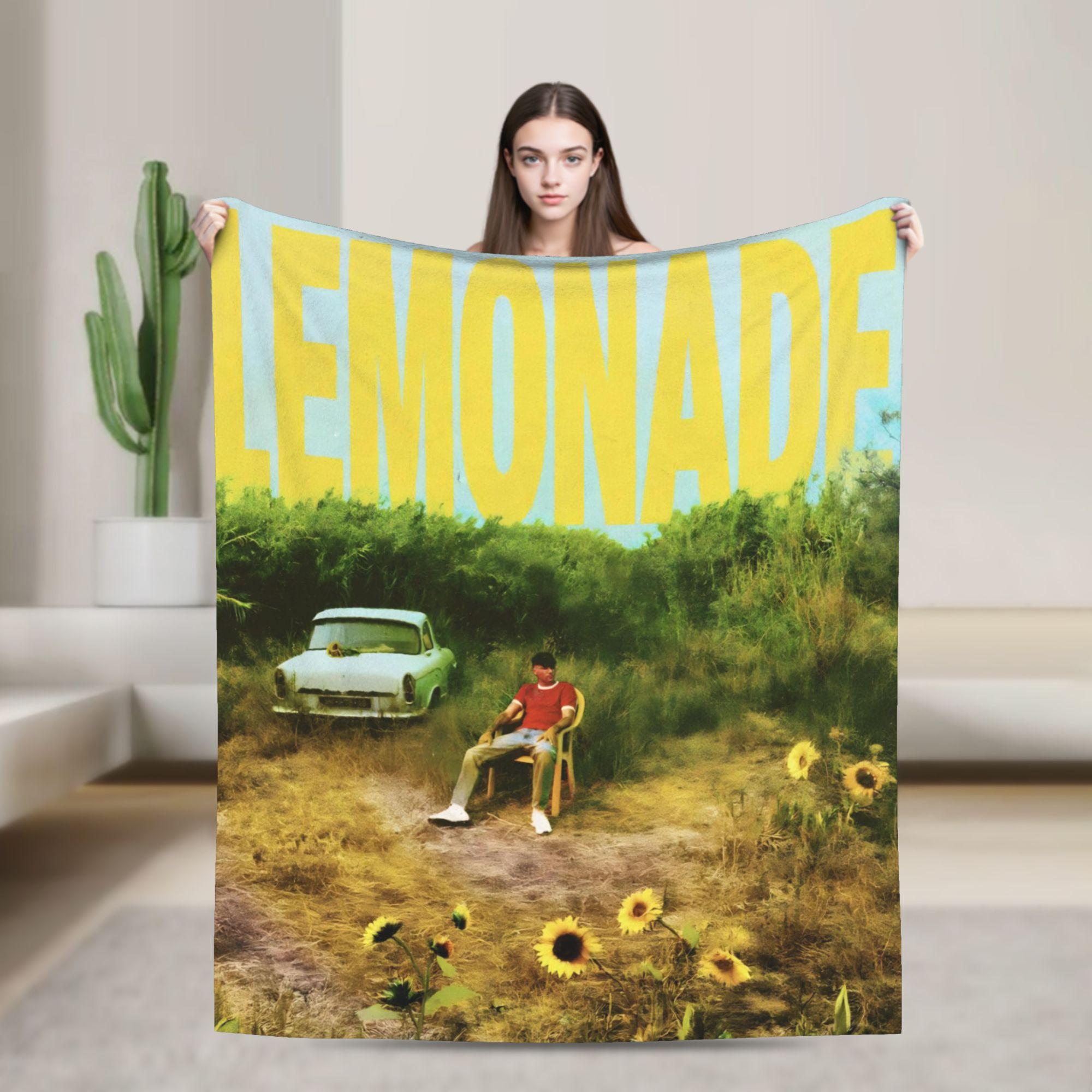 Плед Louis Tomlinson Lemonade Tour Фланелевый плед для путешествий в самолете Наружный теплый мягкий Постельное покрывало на заказ 75x90cm