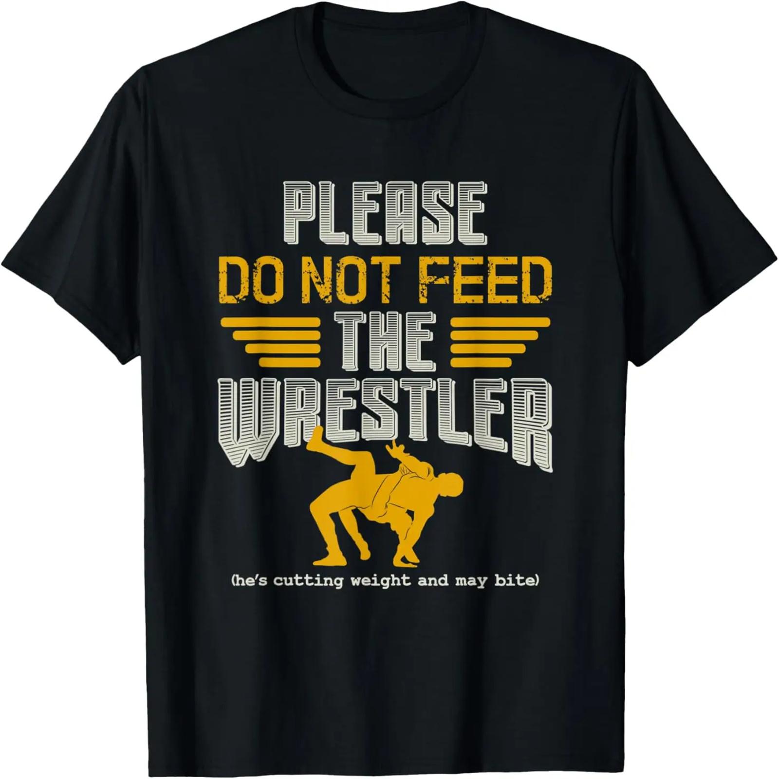 

Wrestling T-Shirt - Please do not feed the Wrestler Wrestle T-Shirt XXXXXL чорний