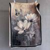 Autumn New Plant Flower Print Scarf Autumn and Winter Imitation Cashmere High-end Warm Scarf Shawl Women