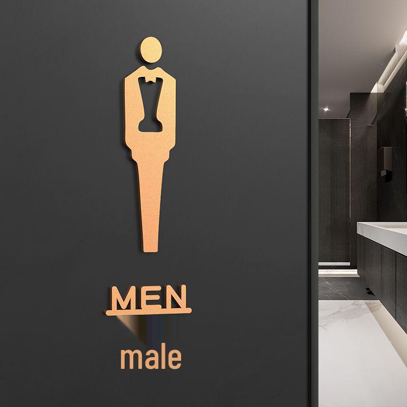 Niestandardowe znaki toaletowe: Kreatywne naklejki na toaletę do biura i hotelu dla mężczyzn/kobiet