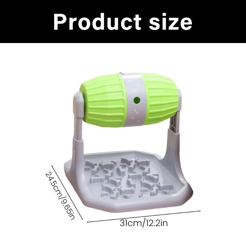 Rolling Treat Dispenser Dog Toy With Food Opening NonSlip Base Interactive Feeding Game For Canine Enrichment