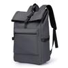 Schoolbag New Men's Backpack, Business Laptop Bag, Simple Casual Style, Student Backpack, Water-repellent Travel Backpack, Printed Lettering