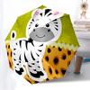 1pc Zebra Print Automatic Open/Close Umbrella, Folding Compact Umbrella with Lightweight Design for Women/Men Yy251028230