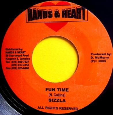 7-Zoll-Schallplatte SIZZLA / UNICORN & SAJAY - Fun Time / Couchie Tight NONE Hands & Heart 2005 Jamaika Reggae, Ska & Dub Gebraucht
