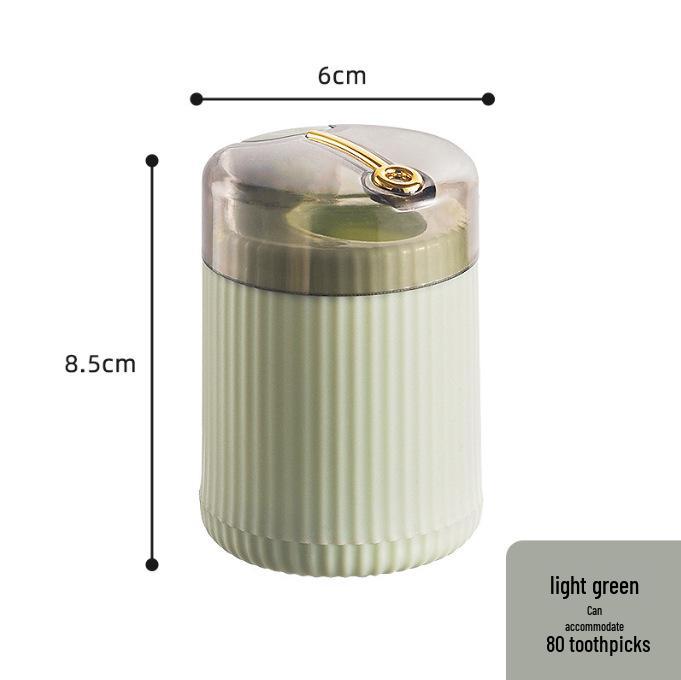 Luxury Electroplated Automatic Toothpick Holder – Creative Press-Type Storage Jar for Living Room Gift
