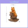 Creative Cat Riding A Wooden Horse Handcraft Pvc Figure For Home Office Desk Decor And Gift Ideas