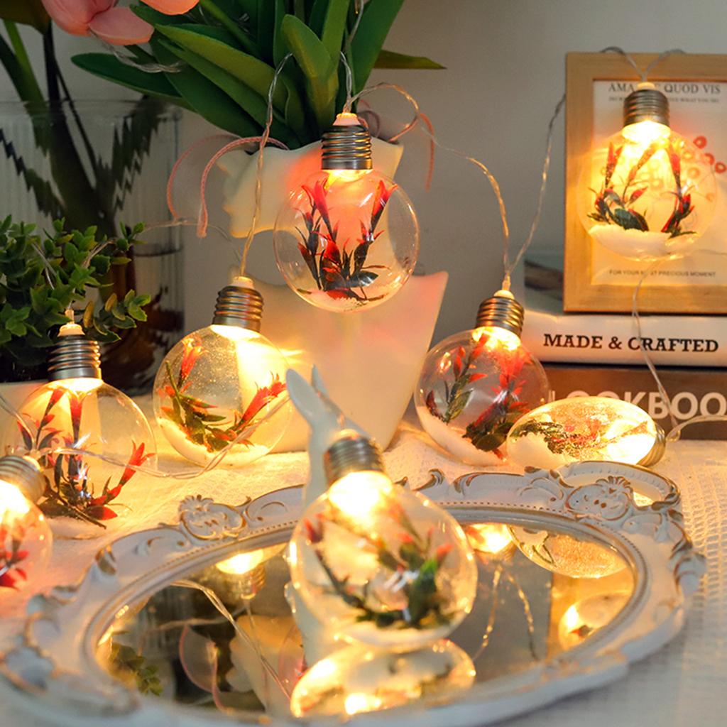 Simulation Flower Lights String Lights Scene Arrangement Bulb Horn Flower Decoration String Lights