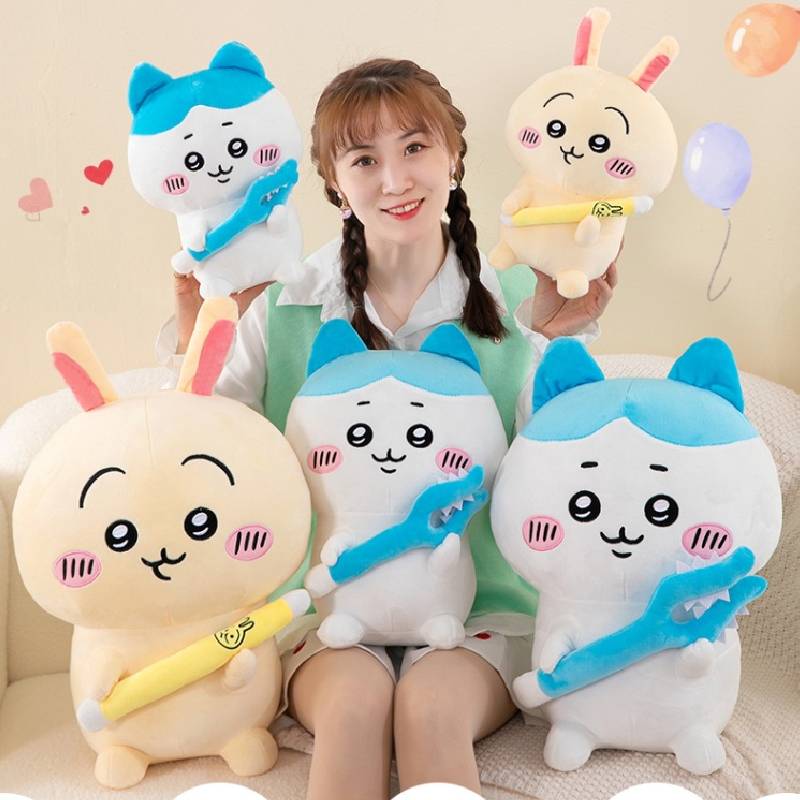 Hachiware Usagi Chiikawa Plush Toy Cuddly Cartoon Children Holiday Doll Pillow