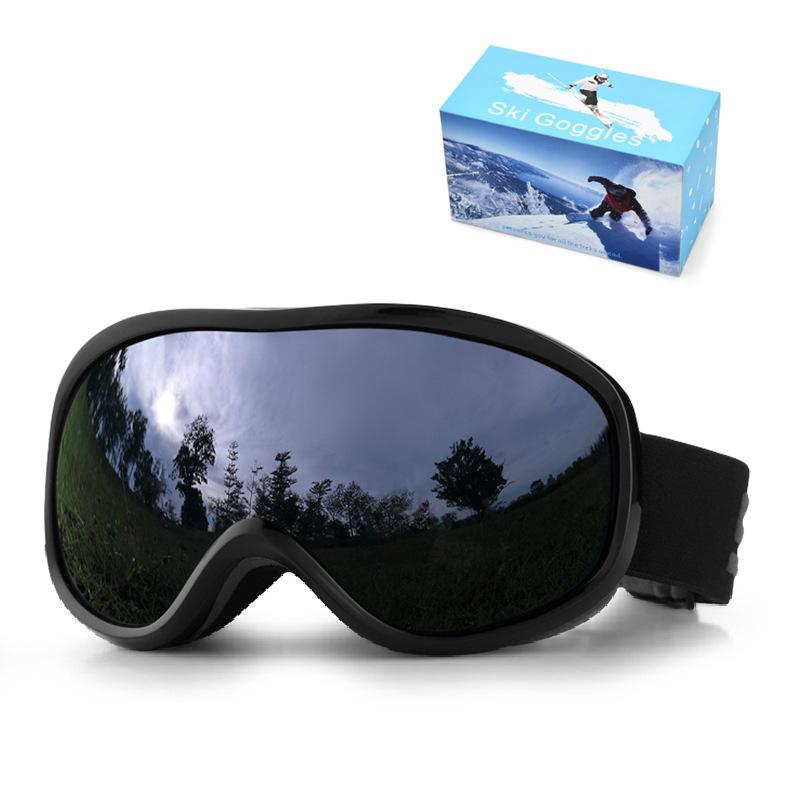 Spherical Ski Goggles Double-Layer Anti-Fog Ski Eyewear for Men and Women, Outdoor Snow Goggles