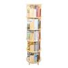 5 Tier Rotating Bookshelf, 360° Revolving Bookcase, Floor Standing Bookcase Storage Rack, Multi-Functional Display Organizer
