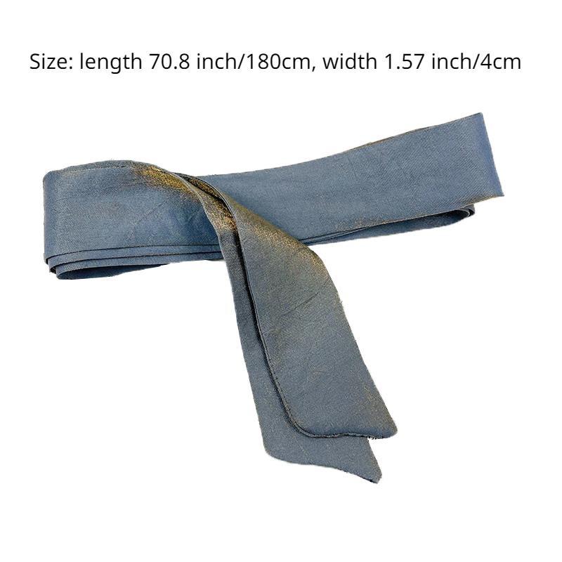 Shimmer Waist Belt Sash Scarf Lace up Ribbon Accessory