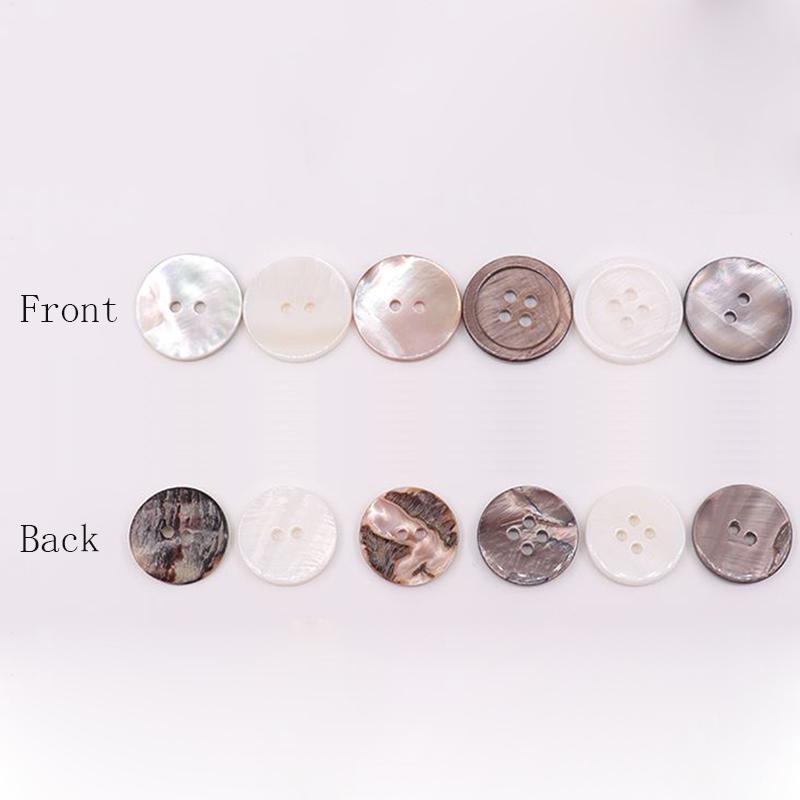 10Pcs Natural Pearl Shell Buttons for Clothing Sewing Accessories Scrapbooking DIY Crafts Garment Decoration Round Shell Button