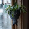 Bat Fan Gift Collection Resin Plant Pot Hanger, Gothic Hanging Flower for Garden Whimsical Porch Decor Decoration, 3D Printed Weatherproof Succulents