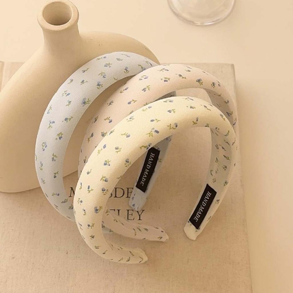 Floral Print Hairband for Women Elegant Fresh Color Hair Accessories Soft Comfortable Spring Headbands Fashionable Hairband