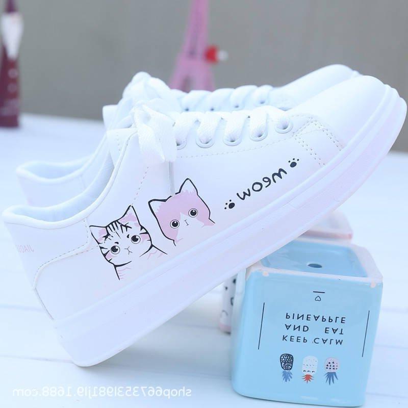 22 new lace-up student flat-bottomed breathable soft leather canvas shoes casual shoes