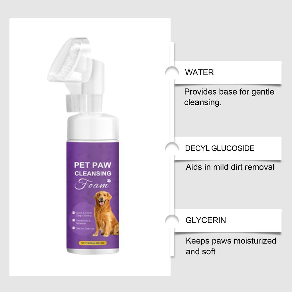 Pet Cleaning Foam, Cleans, Stains, Freshens Odor, No Rinsing Required. 100ml.