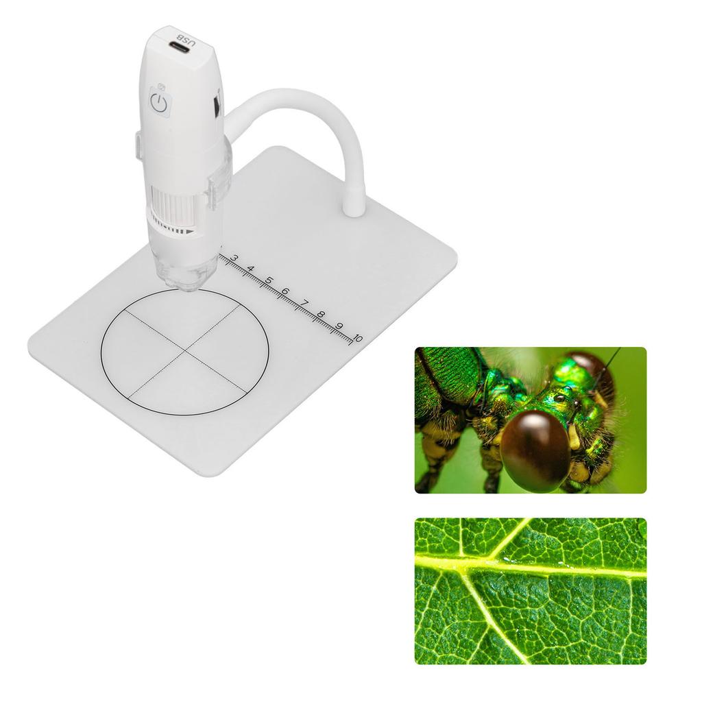 Digital Microscope Handheld USB 1080P HD 1000X 2MP WiFi Digital Microscope with Stand for Circuit Board Repair Fabric Skin Observation