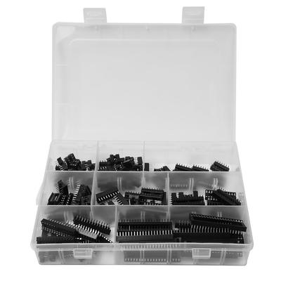 122 szt. Gniazdo IC 2,54 mm Adapter DIP8 6 14 16 18 24 28 40 pinów Złącze komponentu elektronicznego