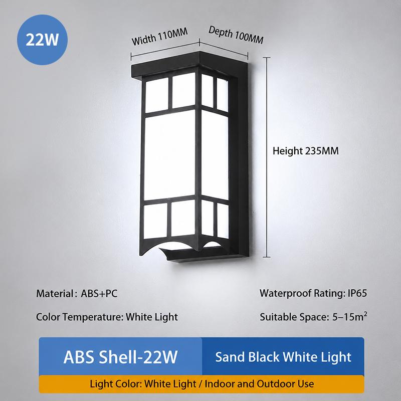 Led Outdoor Wall Light Waterproof Ip65 Motion Sensor Led Outdoor Lighting Porch Lights Balcony Garden Lights Outdoor Wall Lamp