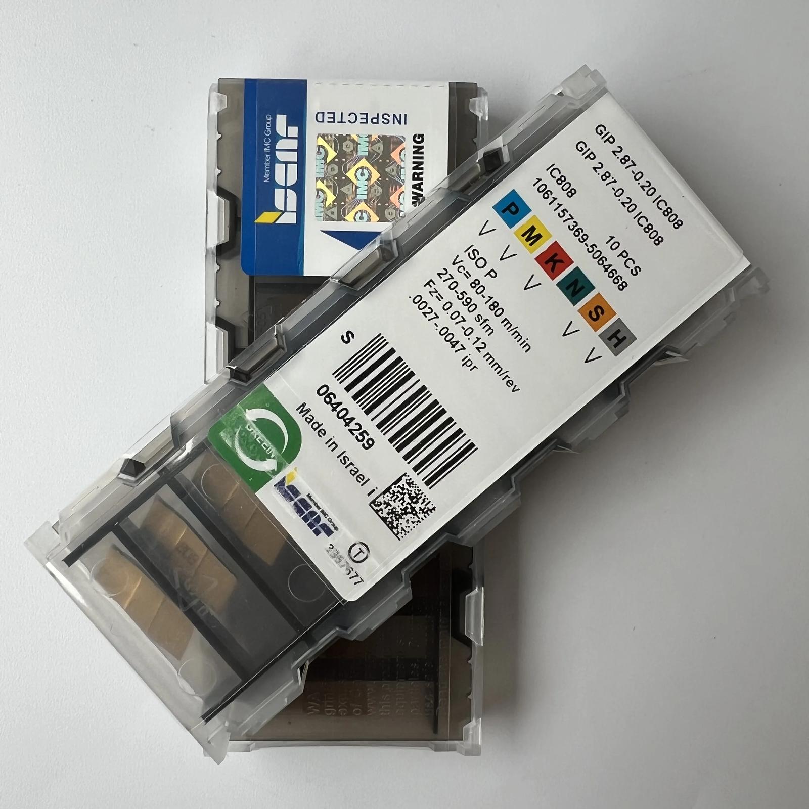 

ISCAR / GIP2.87-0.20 IC808 / Industrial indexable Carbide Inserts 10 Pcs
