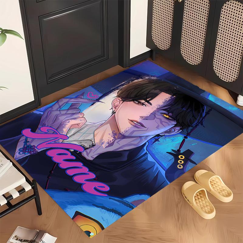Jinu (14) Personalized Name Office Carpet Stylish Decor for Living Room Bedroom Kitchen