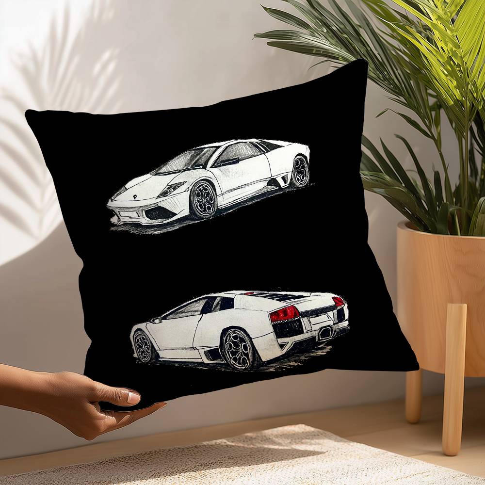 SuperCars-L-LamborghiniS Pillow Case Plush Fabric Soft  Pillowcase Double Sided Print Cushion Cover Household Gifts