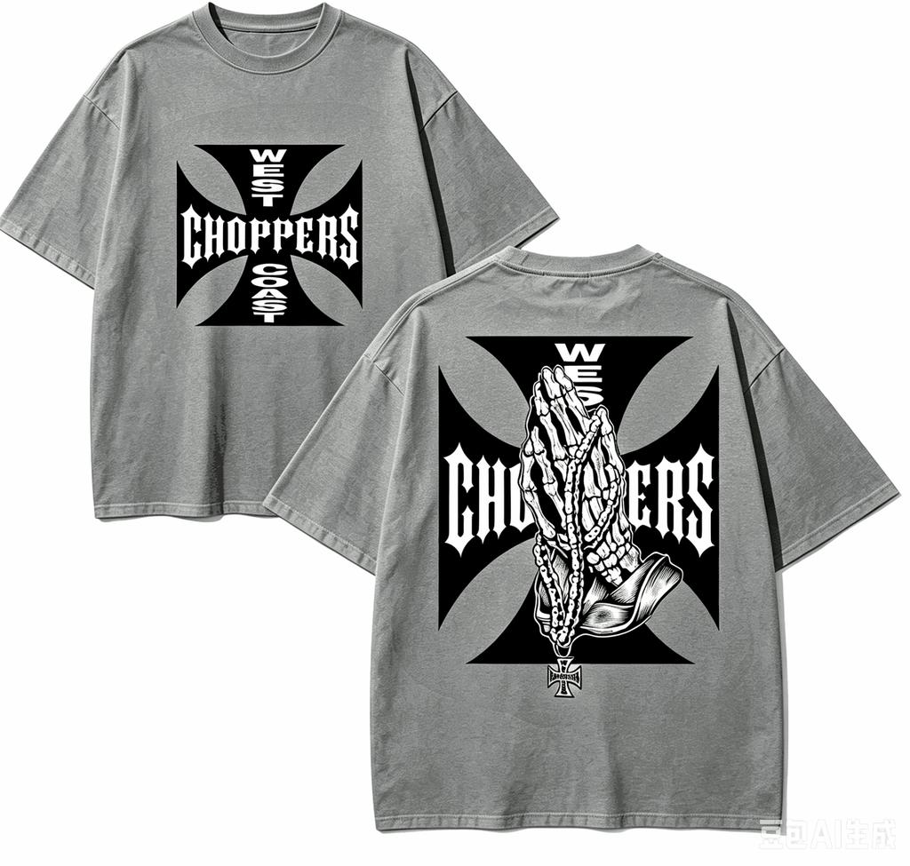 West Coast Choppers Geschenk T-Shirt Herren Damen Harajuku Oversized Unisex Kurzarm Streetwear hohe Qualität Paare heißes Produkt Bequem