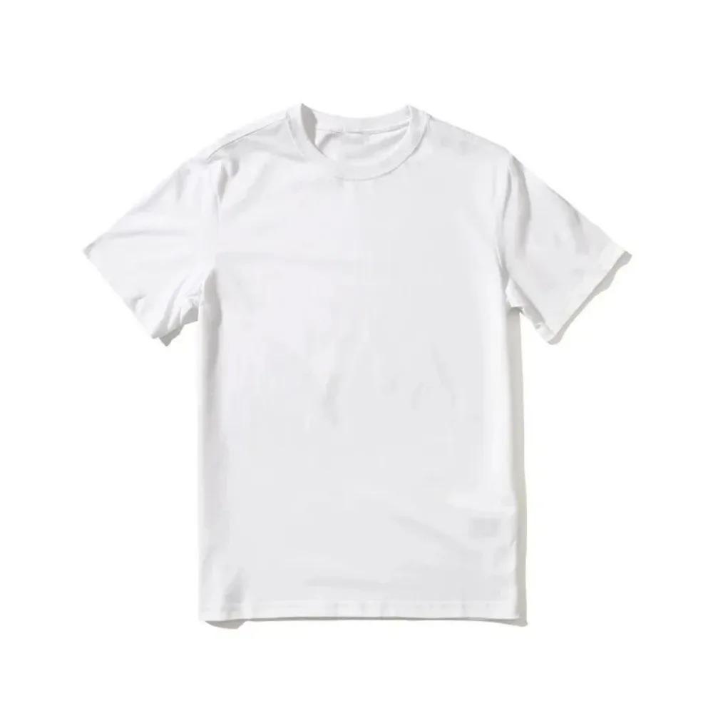 Summer Men Women T-shirt Cotton Solid Tshirts Oversized Short Sleeve T Shirt Fashion Soft White Black Tee 2024 Clothing Tops
