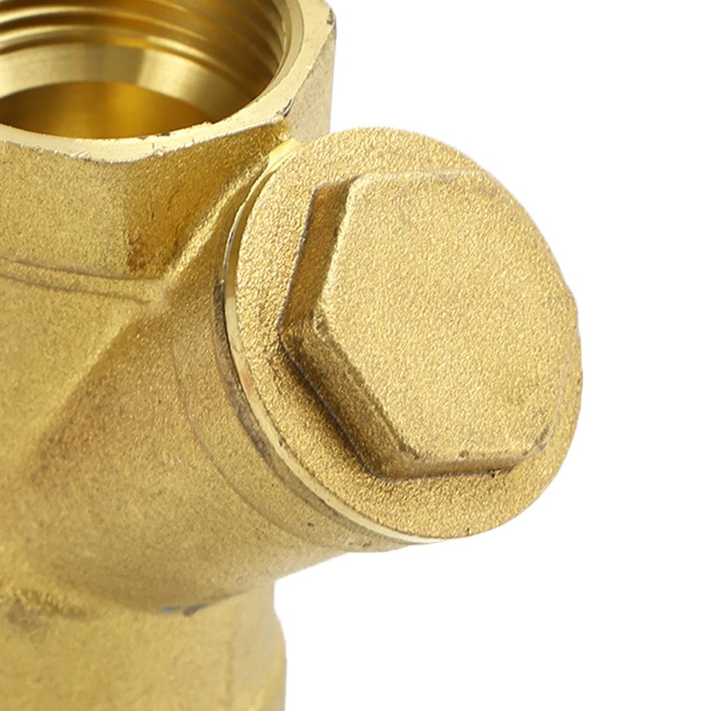 1" BSP Equal Female Thread Brass Y Type Strainer Filter Ball Valve