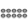 10Pcs 6201‑RS Bearing Steel Deep Groove Ball Bearing 12mm