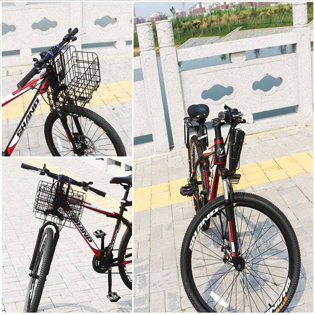 Enkrio Folding Bicycle Detachable Front Basket with Large Easy for Mountain Folding Commuter and More Basket, Capacity, Installation, Bikes, Bikes,