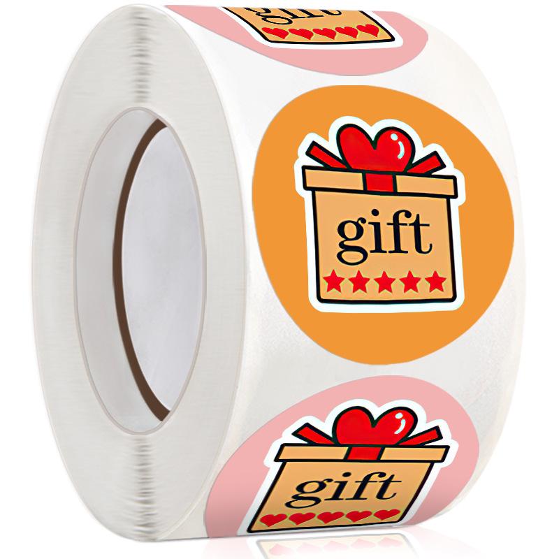 Five-Star Review Gift Box Seal Stickers - Satisfied Customer Stickers