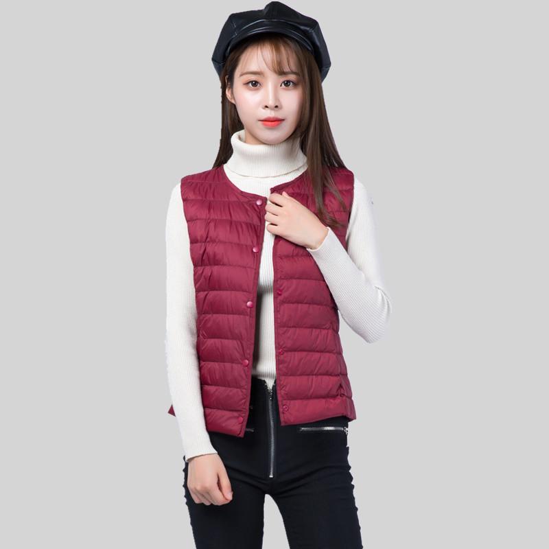 New Women's Light Down Vest Women's Vest Light Down Liner Women's Plus Size