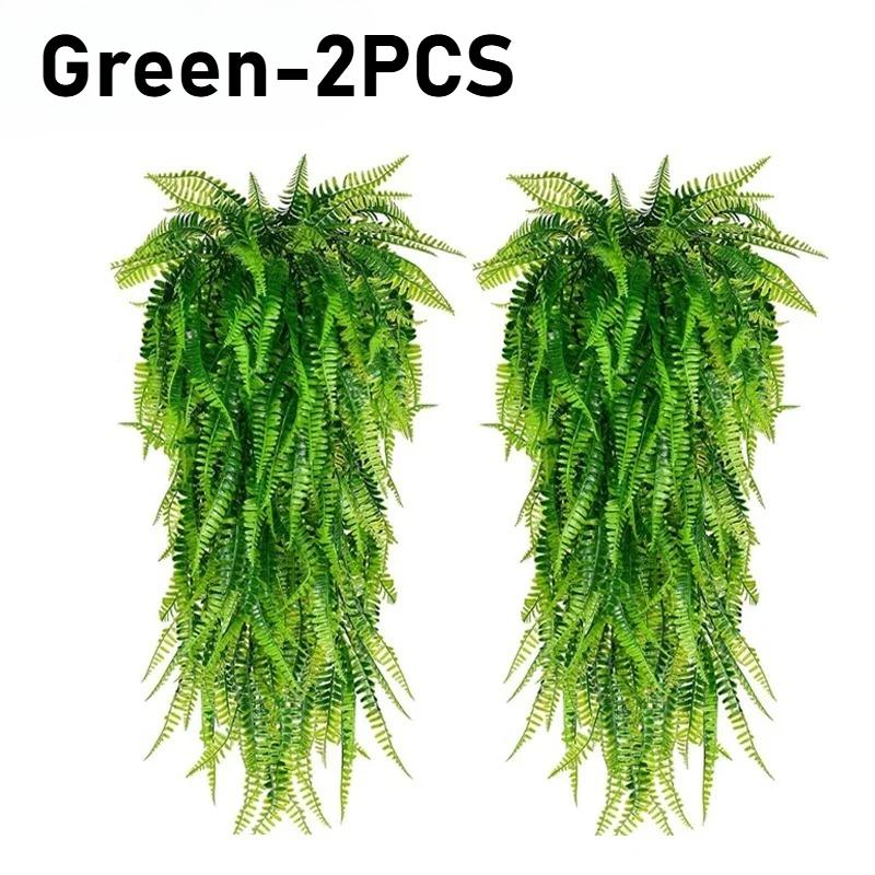 Persian Grass Simulation Wall Hanging Artificial Ferns Vine Plants Hanging Green Plants Indoor Ceiling Flower Vine Decoration